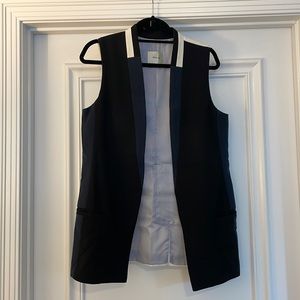 Anthropologie Elevenses Black, Navy and Cream Vest